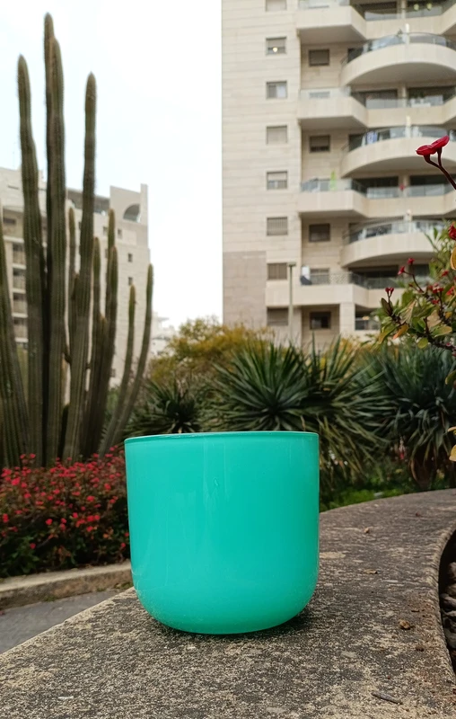 כלי זכוכית ירוק 15