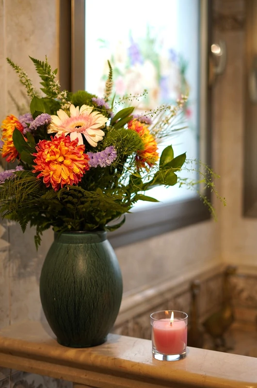 נר ריח בכוס זכוכית