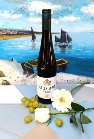 Derech Eretz יין לבן חצי יבש